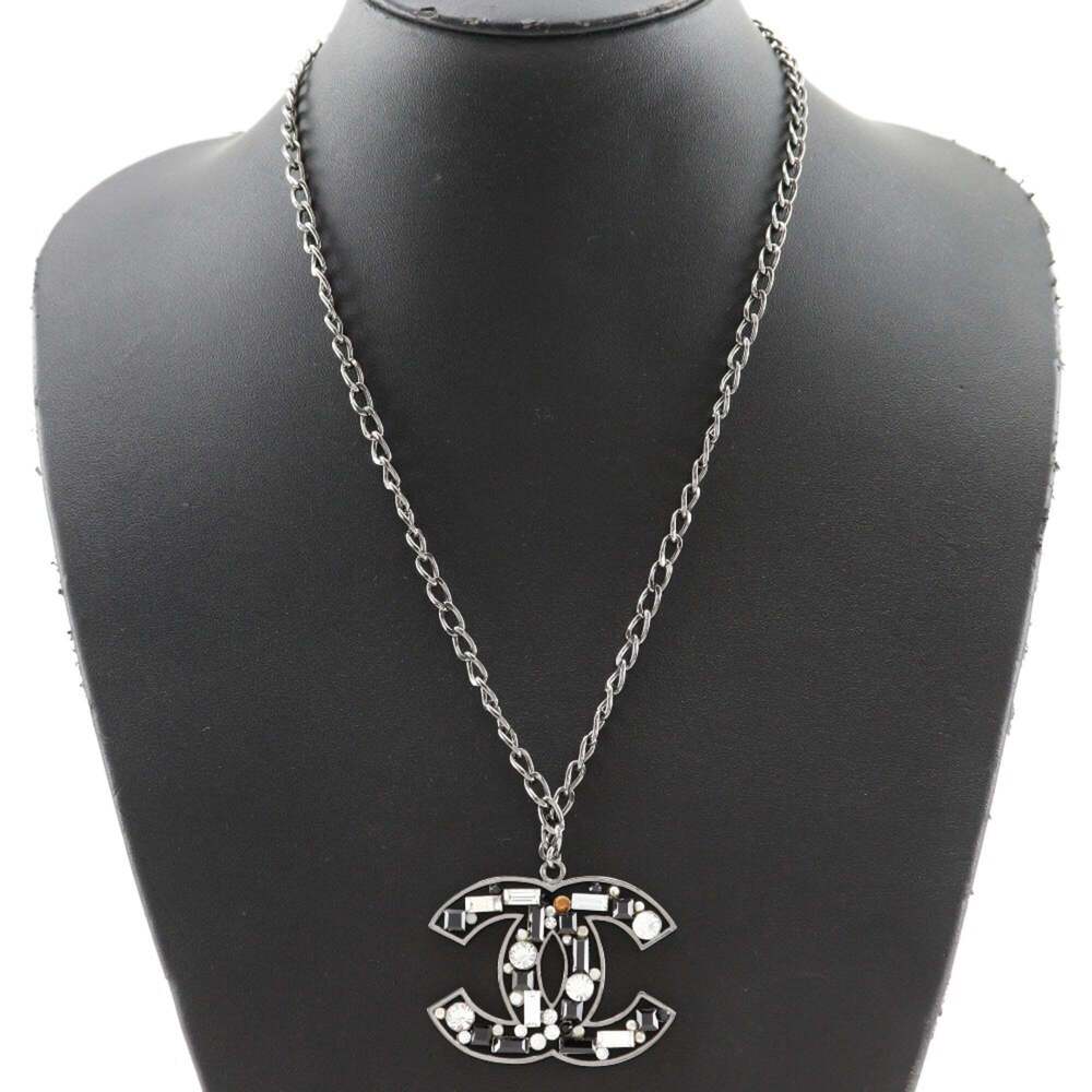 CHANEL Authentic Black Logo Necklace - Picture 2 of 7